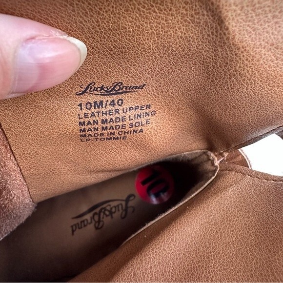 Lucky Brand Tommie Chestnut Booties Size 10 - Picture 11 of 12